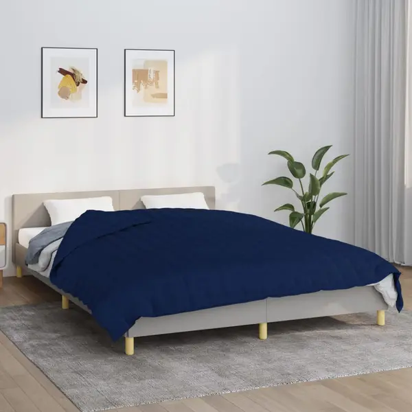 Gossi patura grea, albastru, 200x220 cm, 13 kg, textil