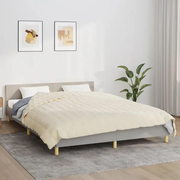 Gossi patura grea, crem deschis, 220x240 cm, 15 kg, material textil
