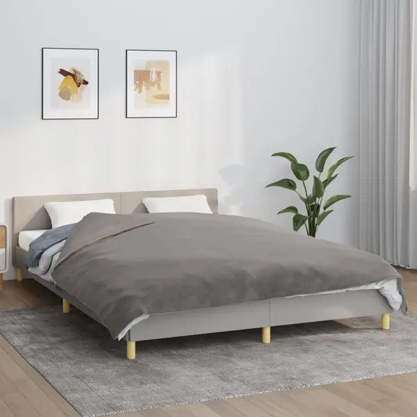 Gossi patura grea cu husa, gri, 200x200 cm, 9 kg, textil