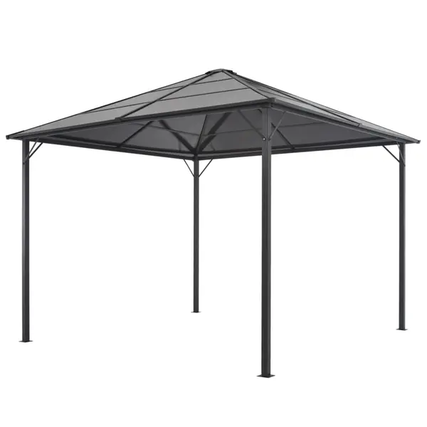 Gossi pavilion cu acoperis, antracit, 3 x 3 m, aluminiu