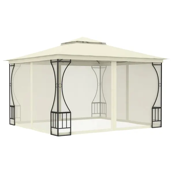 Gossi pavilion cu plase, crem, 300 x 300 x 265 cm