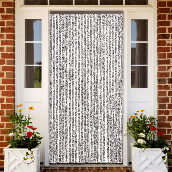 Gossi perdea pentru insecte, maro si bej, 100x220 cm, chenille