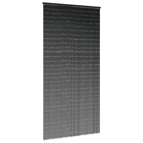 Gossi perdele usa cu insecte gri inchis 100x220 cm bambus