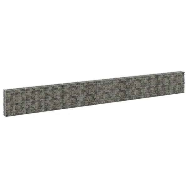 Gossi perete gabion cu capace, 900 x 30 x 100 cm, otel galvanizat