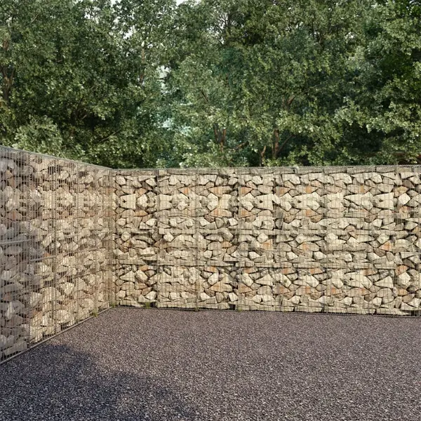 Gossi perete gabion cu capace, 900 x 50 x 200 cm, otel galvanizat