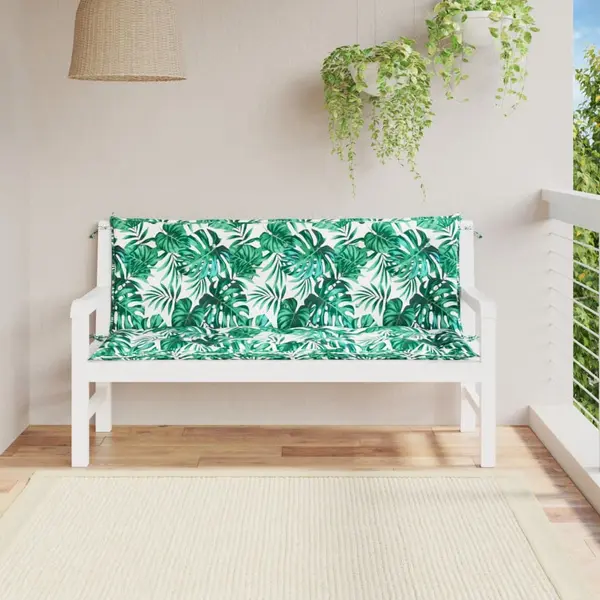 Gossi perna banca de gradina 2 buc., model frunze, 150x50x7cm, textil