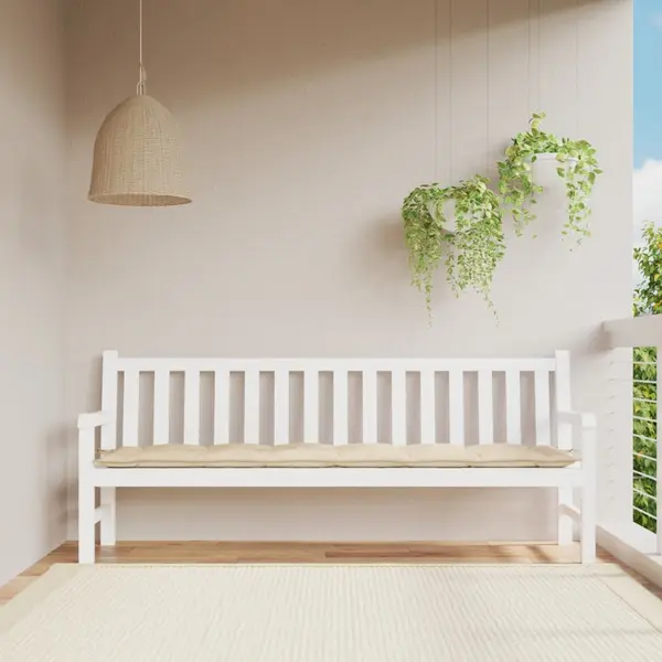 Gossi perna banca de gradina, bej, 200x50x7 cm, material oxford