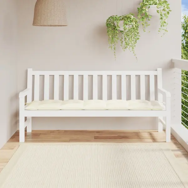 Gossi perna banca de gradina, crem, 180x50x7 cm, textil oxford
