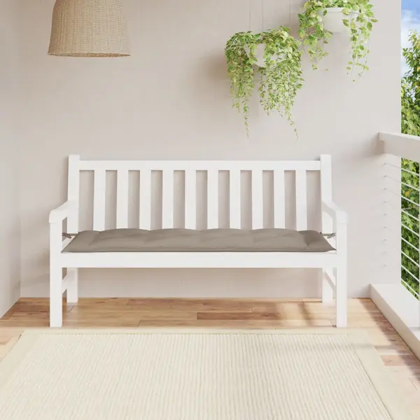Gossi perna banca de gradina, gri taupe, 150x50x7 cm, material oxford