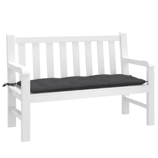 Gossi perna banca de gradina, melanj antracit, 120x50x7 cm, textil