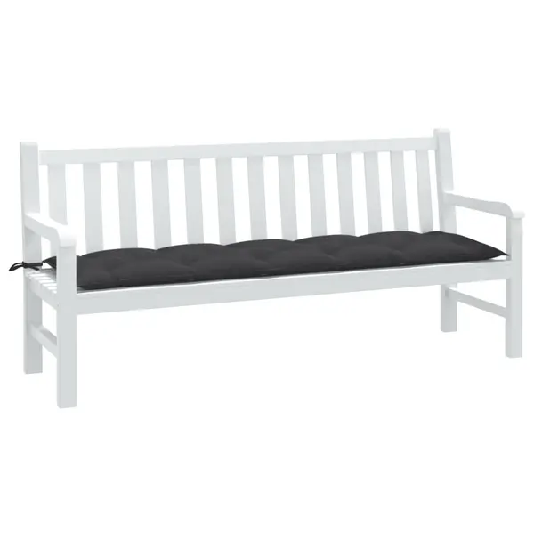 Gossi perna banca de gradina, melanj antracit, 180x50x7 cm, textil