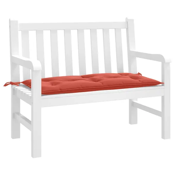 Gossi perna banca de gradina, melanj rosu, 100x50x7 cm, textil