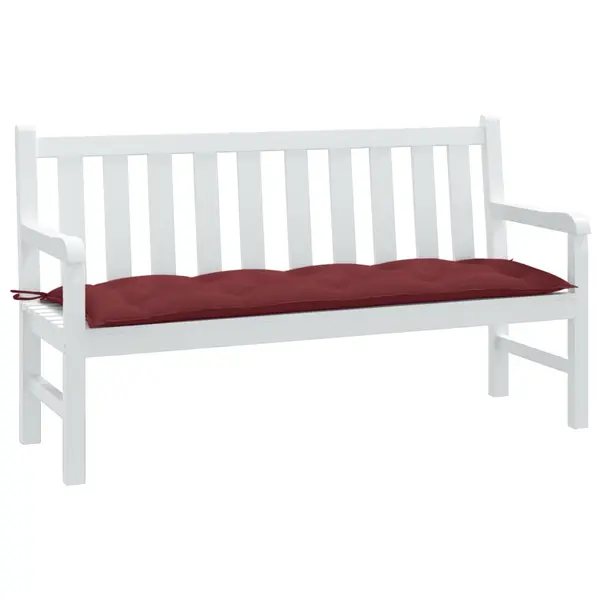 Gossi perna banca de gradina, melanj rosu vin, 150x50x7 cm, textil