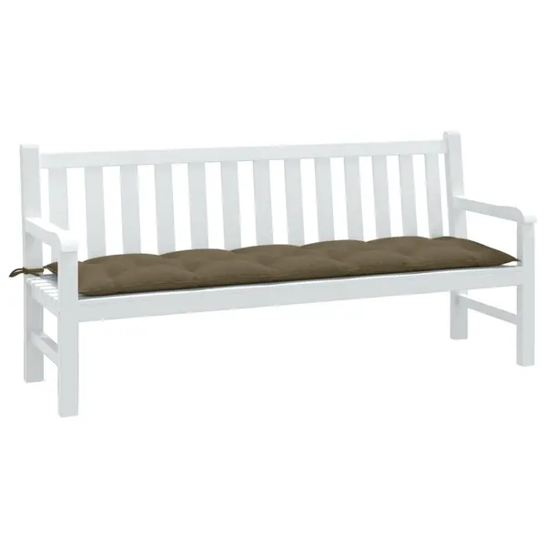 Gossi perna banca de gradina, melanj taupe, 180x50x7 cm, textil