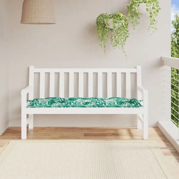 Gossi perna banca de gradina model frunze, 150x50x7 cm, textil oxford