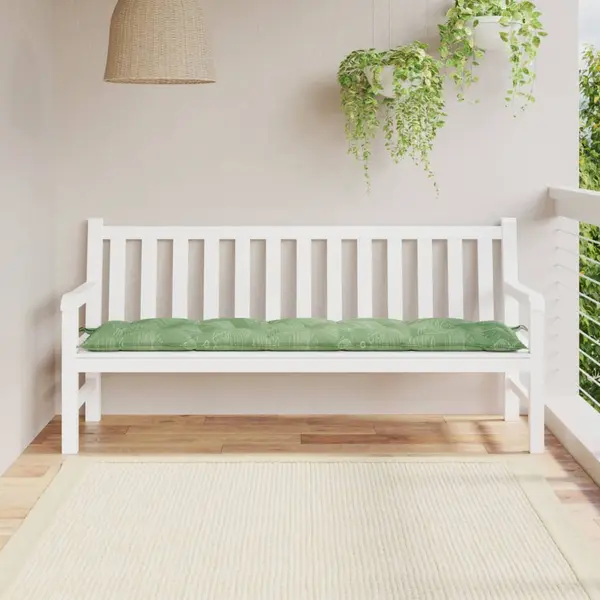 Gossi perna banca de gradina model frunze, 180x50x7 cm, textil oxford