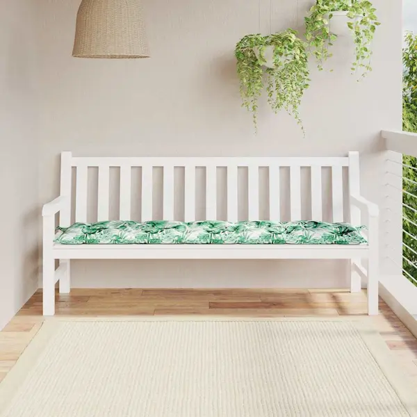Gossi perna banca de gradina model frunze, 180x50x7 cm, textil oxford