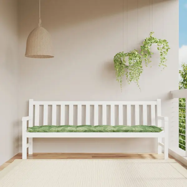 Gossi perna banca de gradina, model frunze, 200x50x7 cm, textil