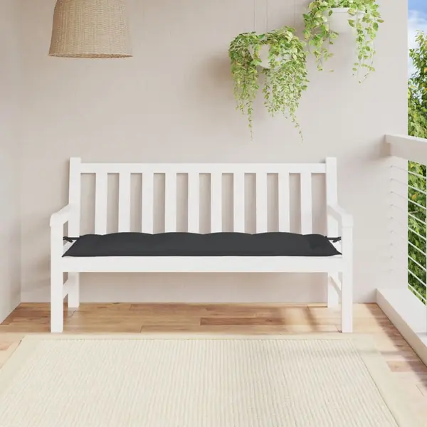 Gossi perna banca de gradina, negru, 150x50x7 cm, material oxford