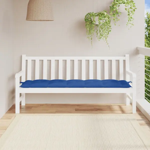 Gossi perna de banca de gradina, albastru, 180x50x7 cm, textil oxford
