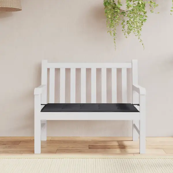 Gossi perna de banca de gradina, negru, 100x50x3 cm, textil oxford
