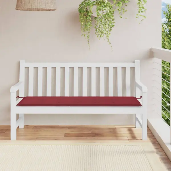 Gossi perna de banca de gradina, rosu, 150x50x3 cm, textil oxford