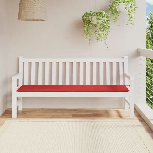 Gossi perna de banca de gradina, rosu, 180x50x3 cm, textil oxford