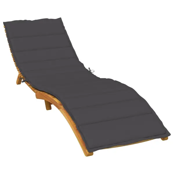Gossi perna de sezlong, melanj antracit, 200x60x4 cm textil
