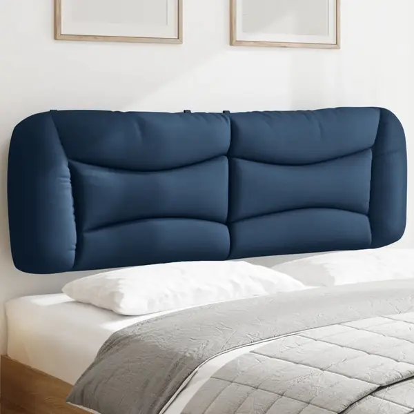 Gossi perna pentru tablie de pat, albastru, 160 cm, material textil