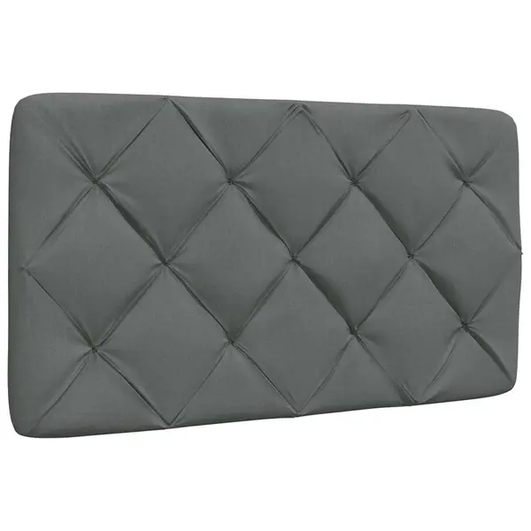 Gossi perna pentru tablie de pat, gri inchis, 90 cm, material textil