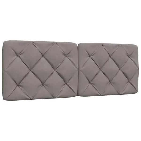Gossi perna pentru tablie de pat, gri taupe, 120 cm, material textil
