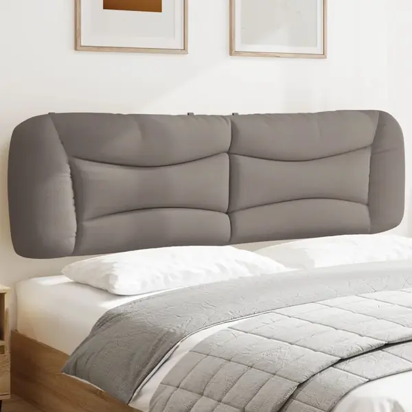 Gossi perna pentru tablie de pat, gri taupe, 180 cm, material textil