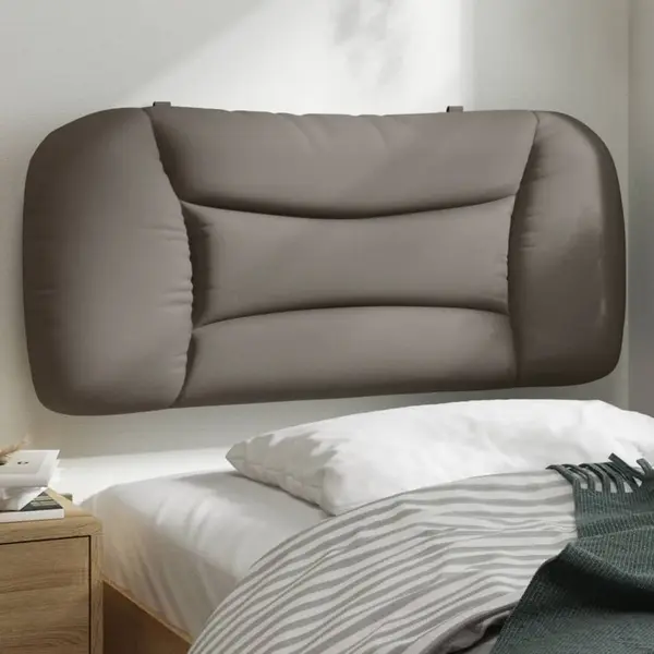 Gossi perna pentru tablie de pat, gri taupe, 90 cm, material textil