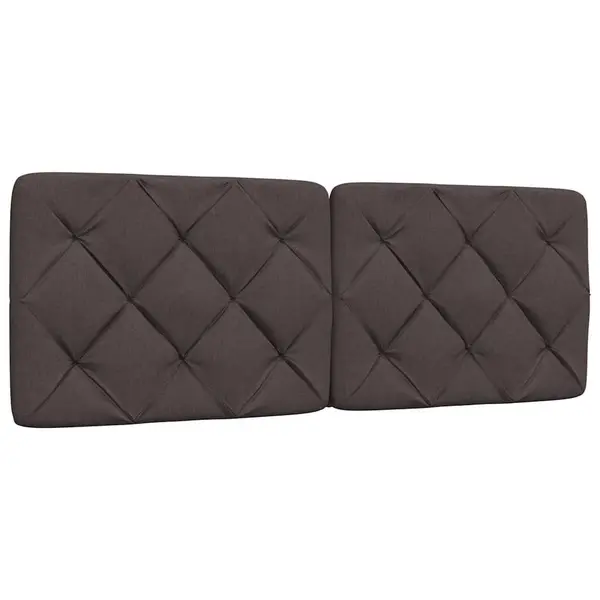 Gossi perna pentru tablie de pat maro inchis, 120 cm, material textil