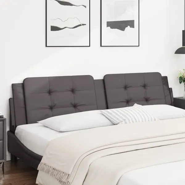 Gossi perna pentru tablie, gri, 200 cm, piele artificiala