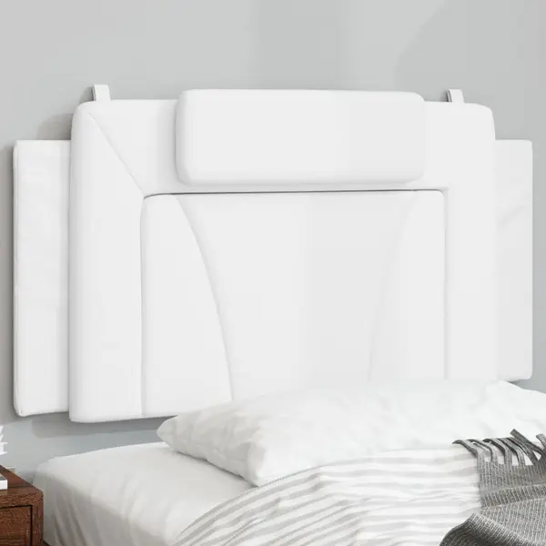 Gossi perna pentru tablie pat, alb, 100 cm, piele artificiala