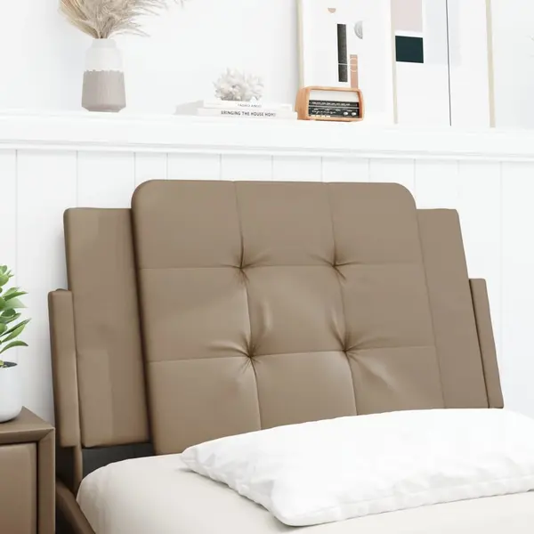 Gossi perna pentru tablie pat, cappuccino, 80 cm, piele artificiala