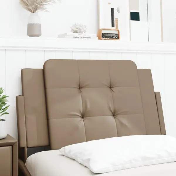 Gossi perna pentru tablie pat, cappuccino, 90 cm, piele artificiala