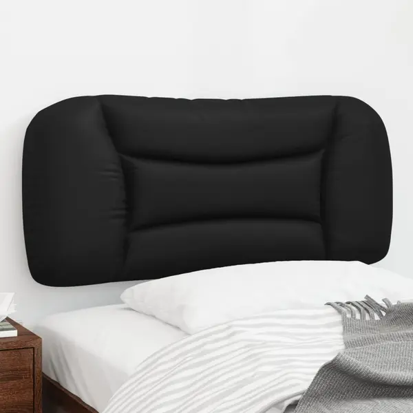Gossi perna pentru tablie pat, negru, 90 cm, piele artificiala