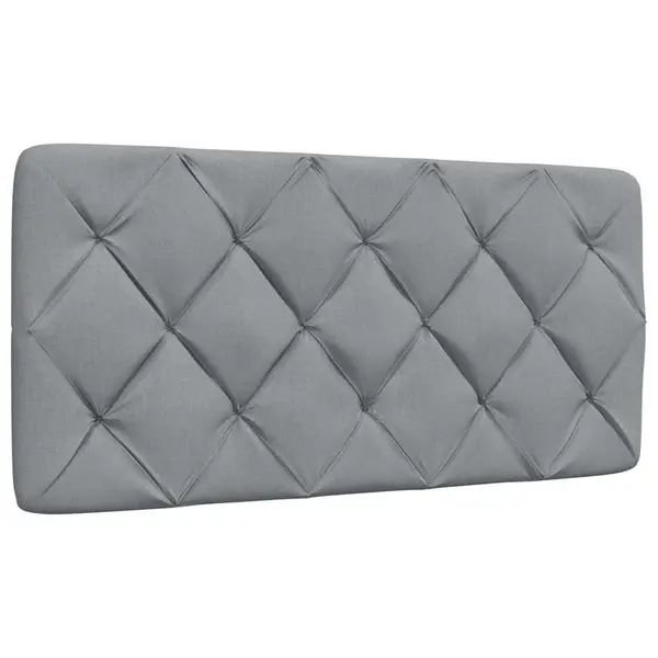 Gossi perna tablie de pat, gri deschis, 100 cm, material textil