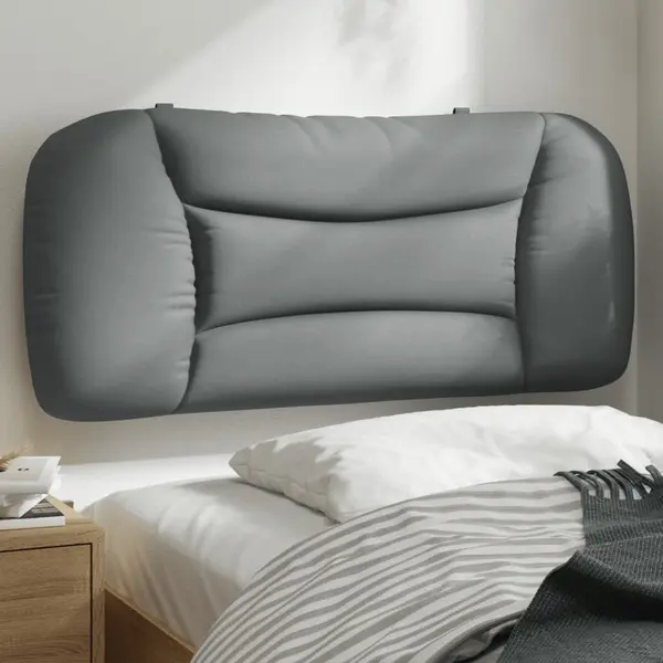 Gossi perna tablie de pat, gri deschis, 80 cm, material textil