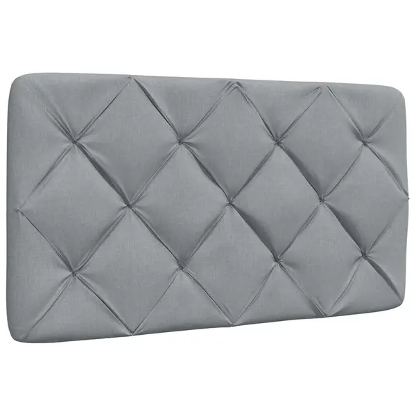 Gossi perna tablie de pat, gri deschis, 90 cm, material textil