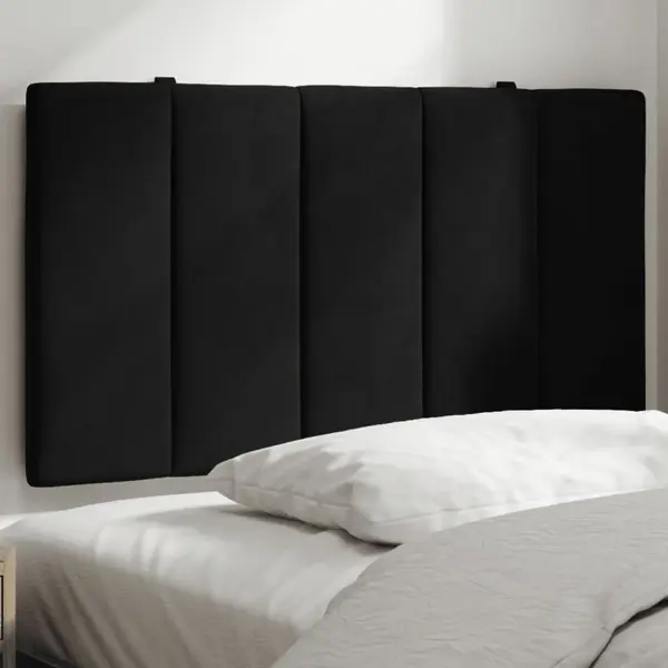 Gossi perna tablie de pat, negru, 80 cm, catifea