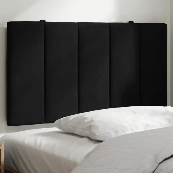 Gossi perna tablie de pat, negru, 90 cm, catifea