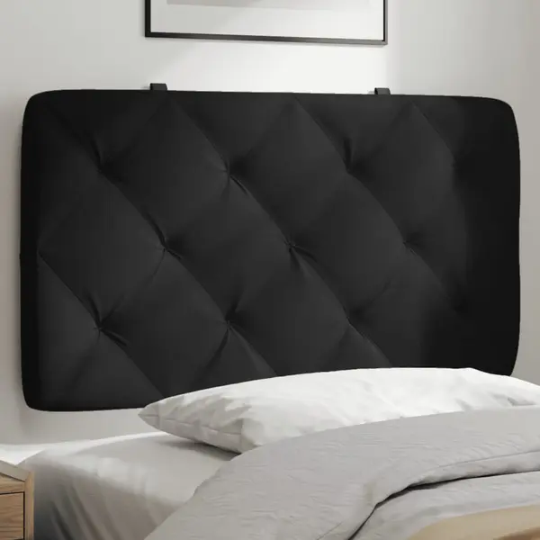 Gossi perna tablie de pat, negru, 90 cm, catifea