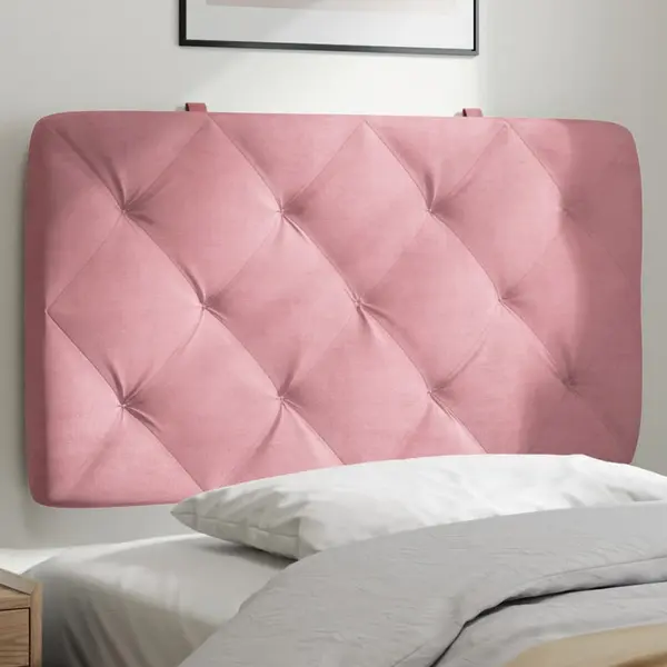 Gossi perna tablie de pat, roz, 80 cm, catifea