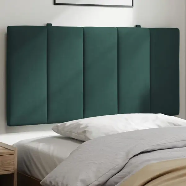 Gossi perna tablie de pat, verde, 100 cm, catifea