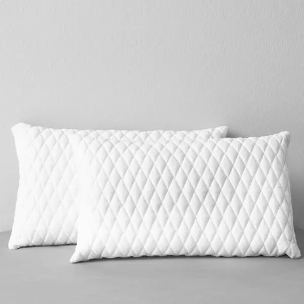 Gossi perne, 2 buc., 80x40x14 cm, spuma cu memorie