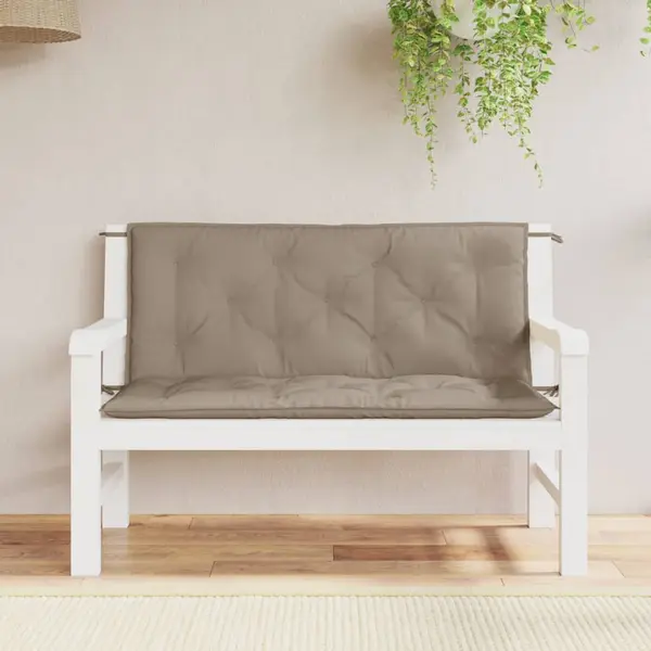 Gossi perne banca de gradina 2 buc., gri taupe, tesatura oxford