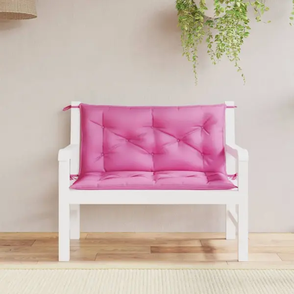Gossi perne banca de gradina 2 buc. roz 100x50x7 cm textil